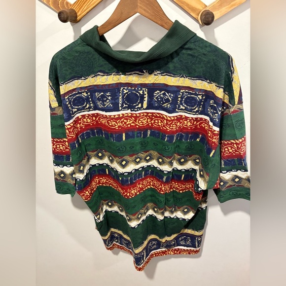 🌟VINTAGE 90s🌟 MEN ABSTRACT SHIRT - XL -100% cotton - Picture 4 of 6